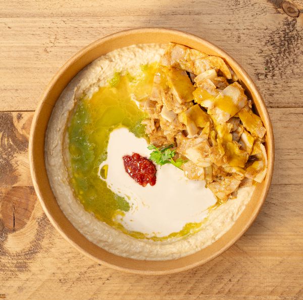 Olea Hummus Kikok-Hähnchen Schawarma